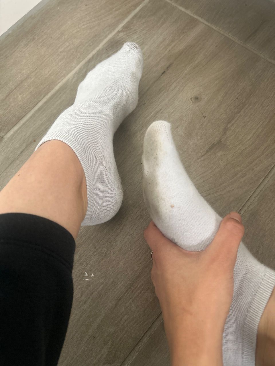 Weiße Söckchen Size S