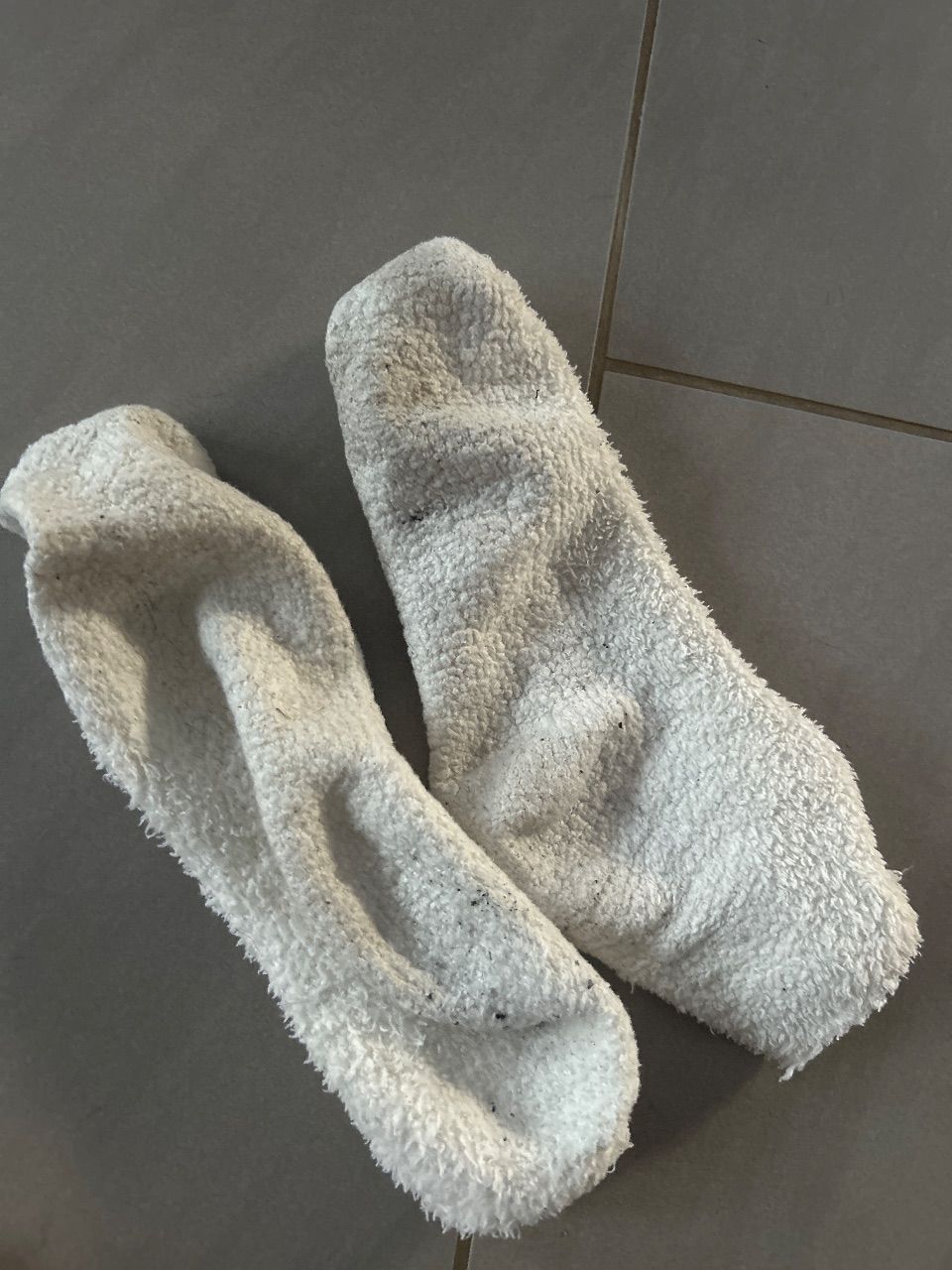 Getragene Kuschelsocken