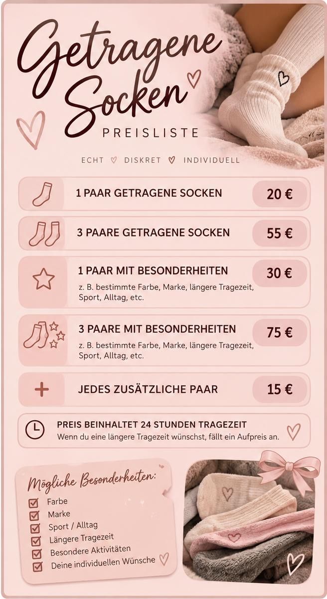 Getragene Socken Size XS