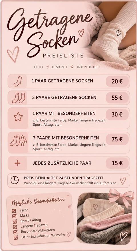 Getragene Socken Size XS