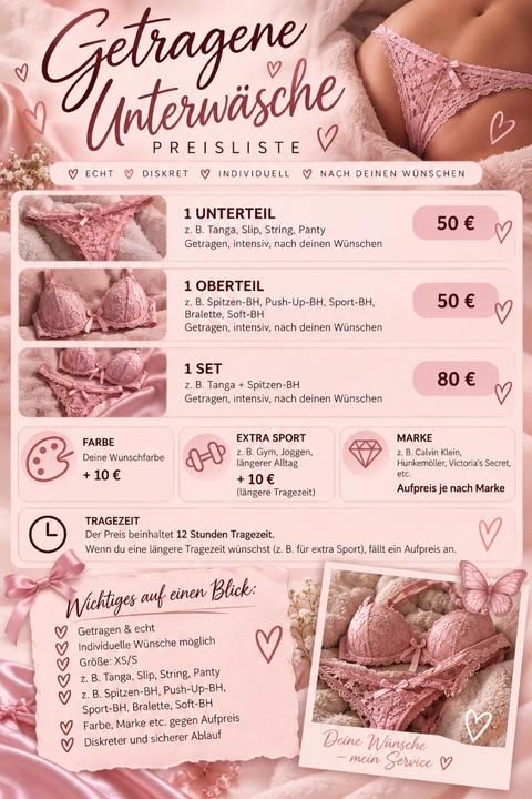 Getragene Unterwäsche Size XS