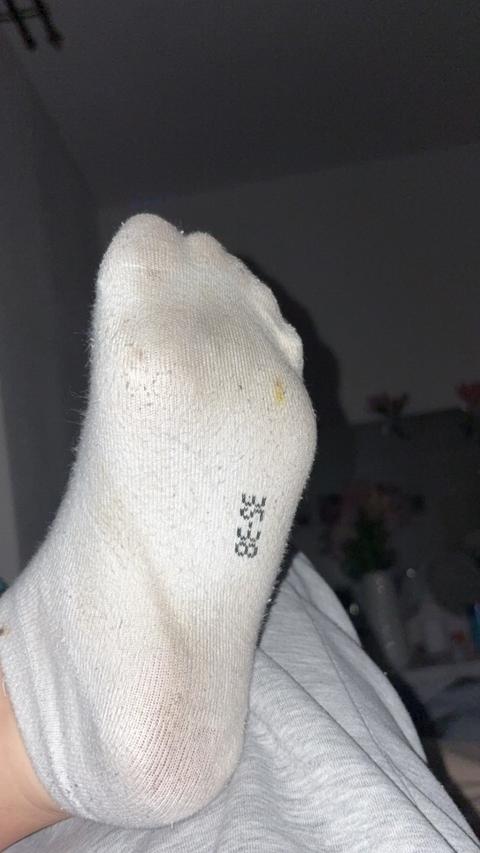 getragene socken