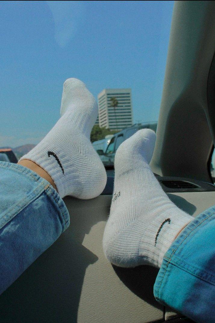 Vollgespritzte Socken von meinem Freund