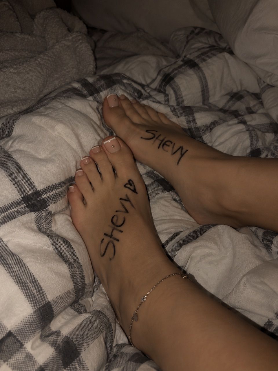 👣 Personalisierte Fußbilder nach Wunsch | Dein Name auf meinen Füßen 💋 Size XS