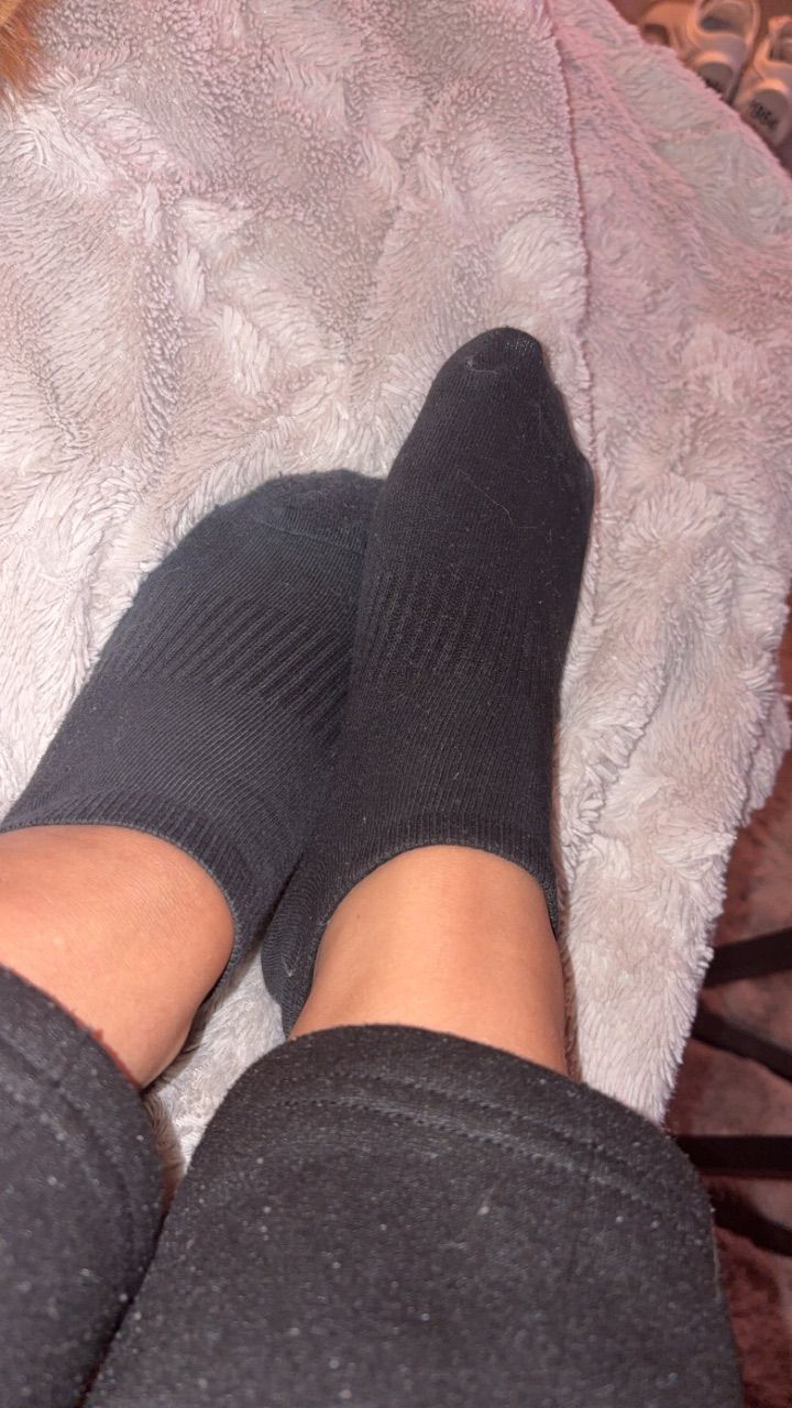 Worn black socks Size 36