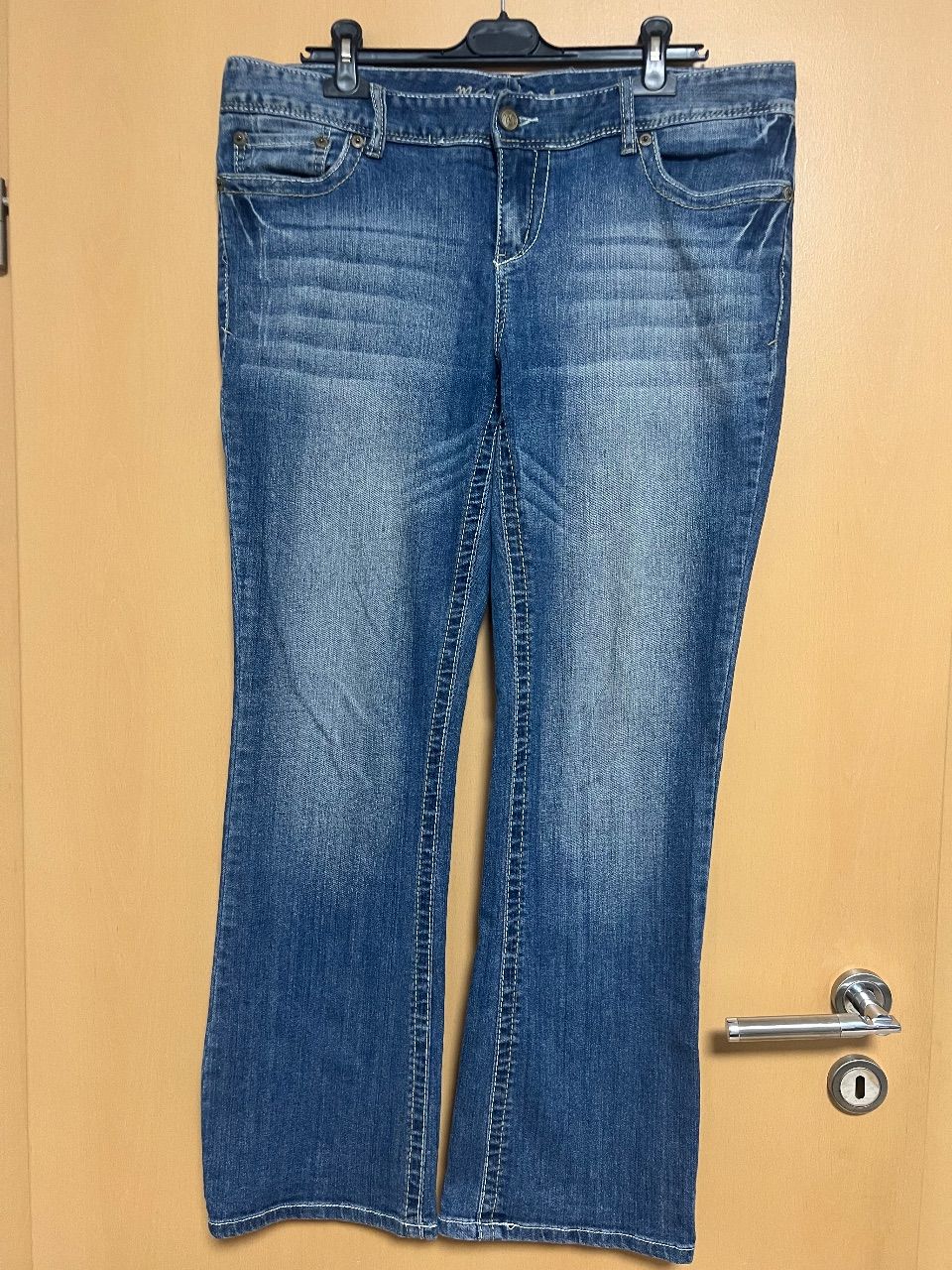 Ohne Marke Maurices Y2K Bootcut Jeans Gr. 44 / 46 (US 16) Bestickt 2000er Flare Size XXL
