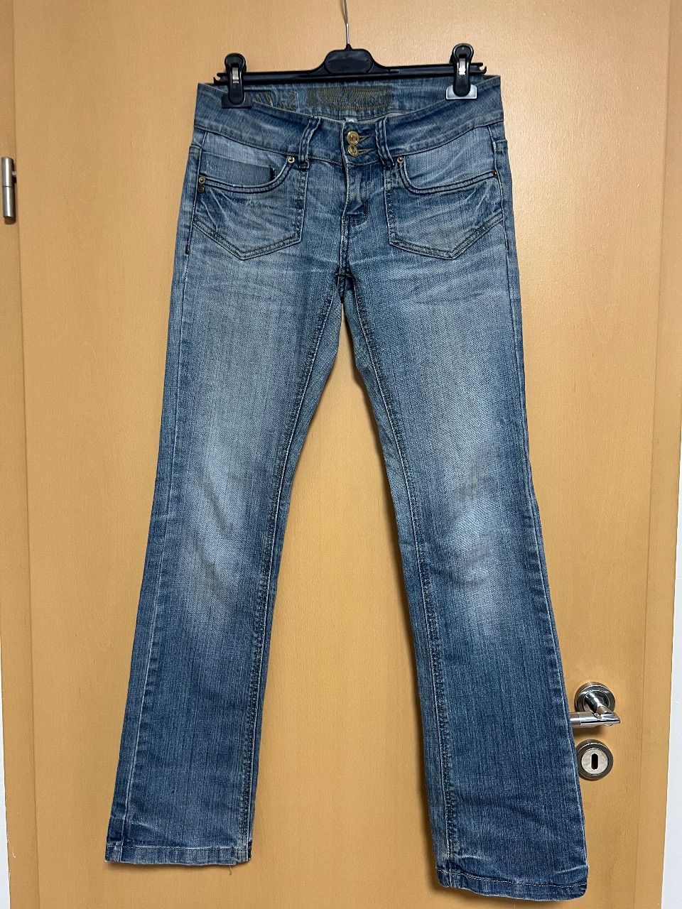 Ohne Marke Sublevel Y2K Low Waist Jeans Gr. 36 / S (W28 L32) 2000er Hüftjeans Size S