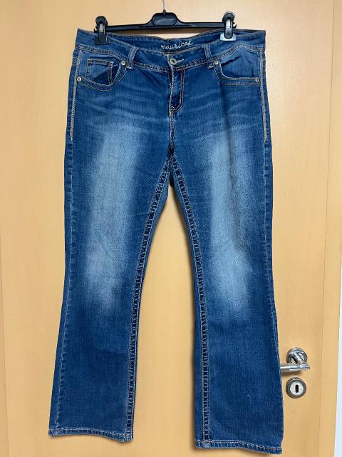 Ohne Marke Maurices Y2K Bootcut Jeans Gr. 42 / 44 (US 13/14) Bestickt Pailletten Size XL