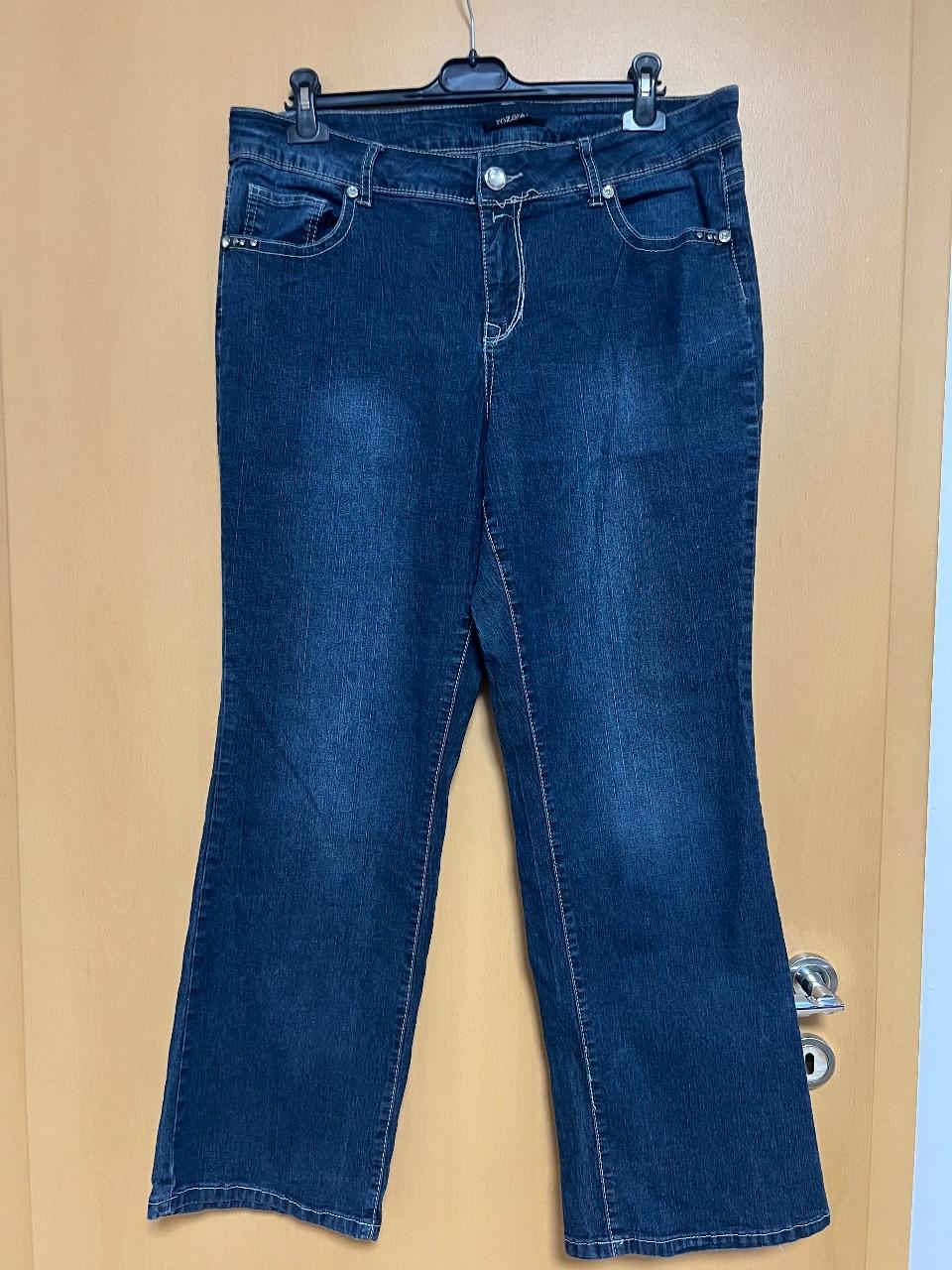 Roz & Ali Plus Size Bootcut Jeans Gr. 46 / XXL Strass Bestickt Y2K