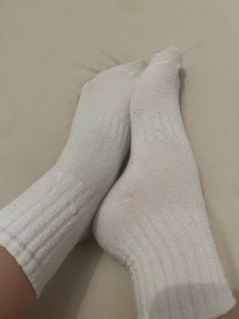 Getragene Socken