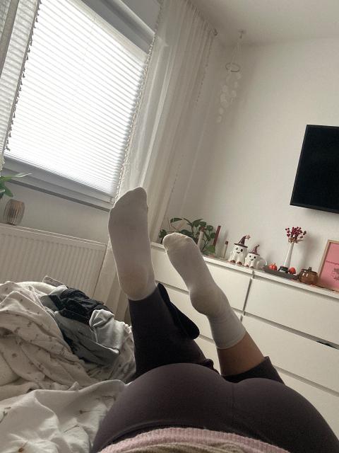 Socken mit gelben Applikationen Size XS