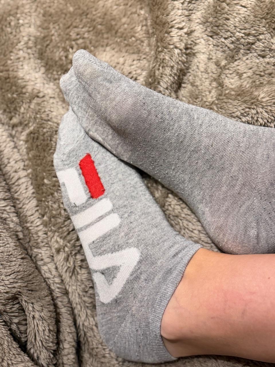 Getragene Fila Socken