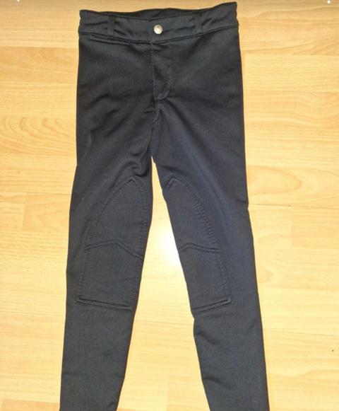 Decathlon Decathlon Reiterhose Gr.125- 132 schwarz s.gut erhalten Size 128