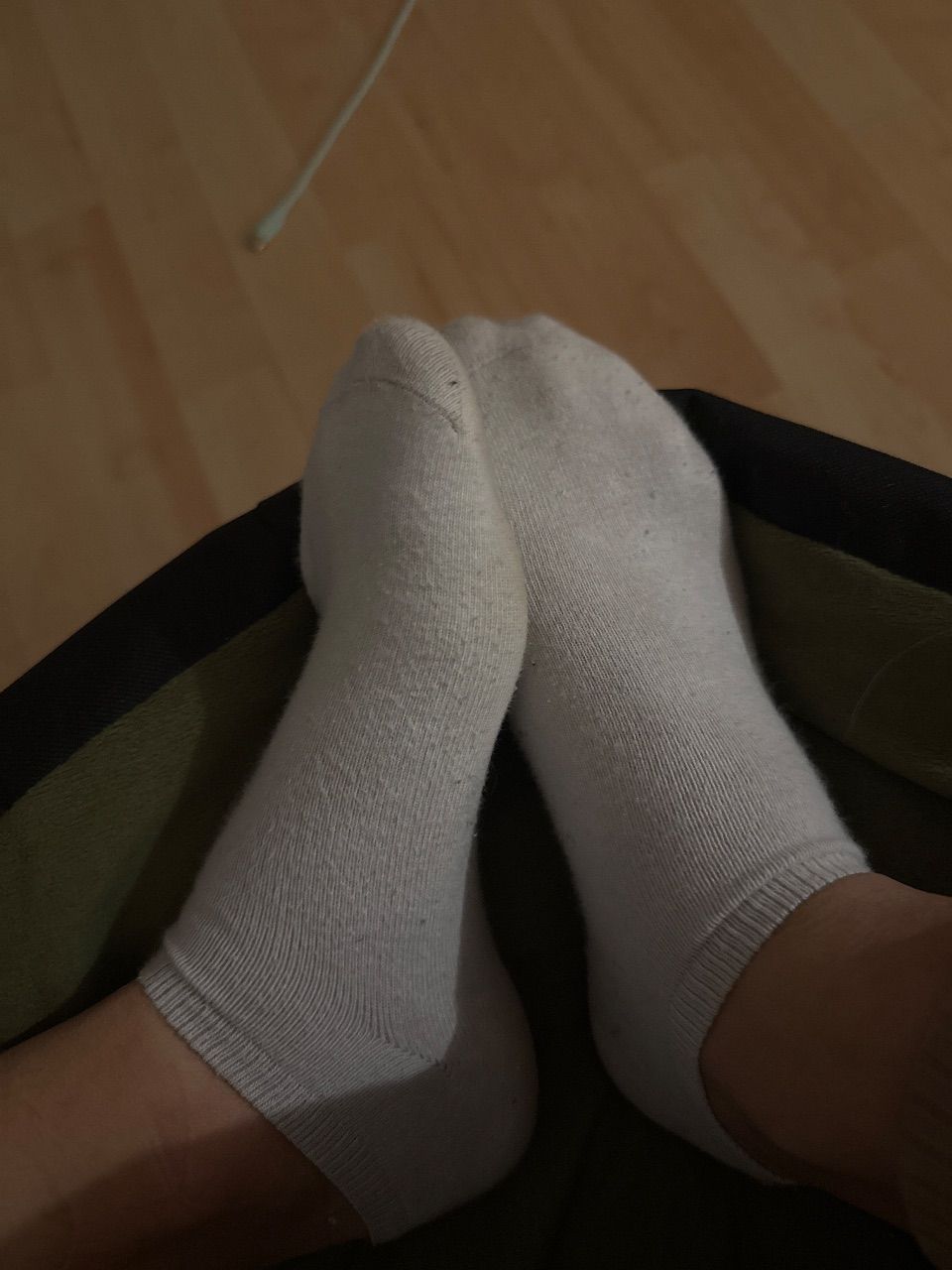 Getragene Socke