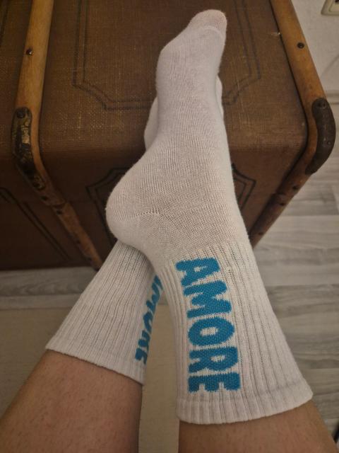 Ohne Marke getragene Socken Size S