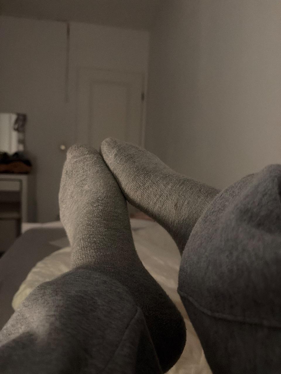Getragene Socken auf Anfrage mehr