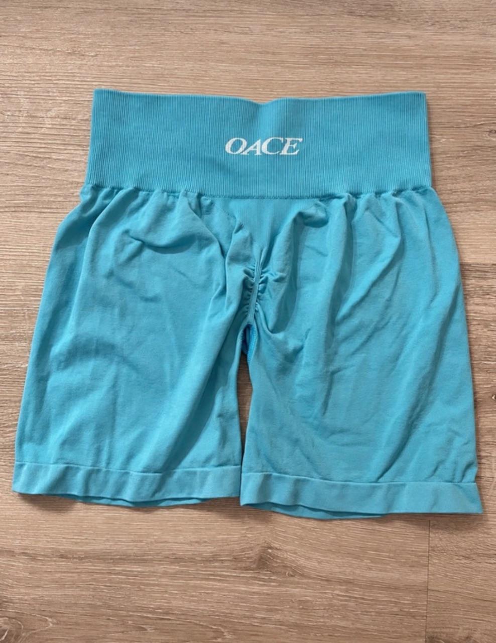 OACE High-Waist Sportshorts Türkis Gr. M – neuwertig