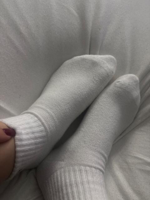 getragene socken Size M