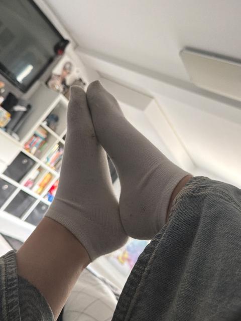 Socken sehr oft schon getragen