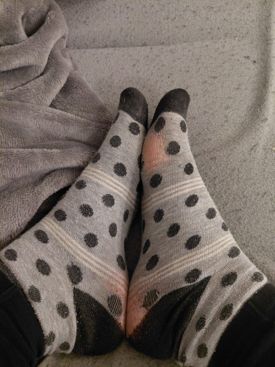 Getragene Socken 