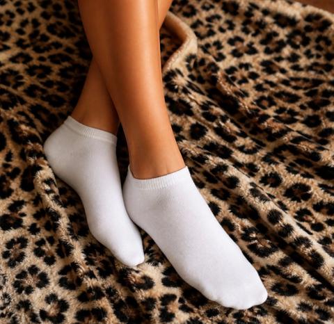 Getragene Weisse sneaker socken Size 37