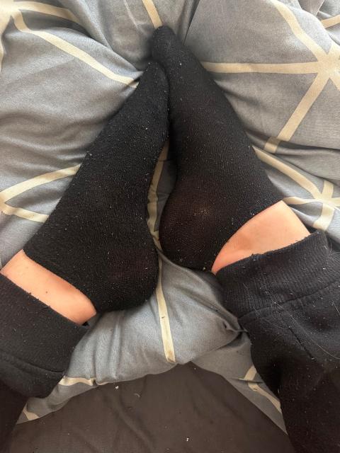 Getragene Socken