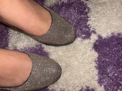Hohe Glitzer Schuhe Size 38