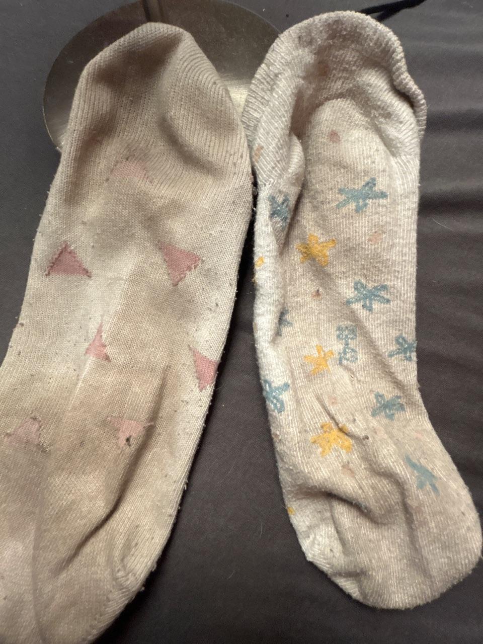 3 tage lange benutzte socken