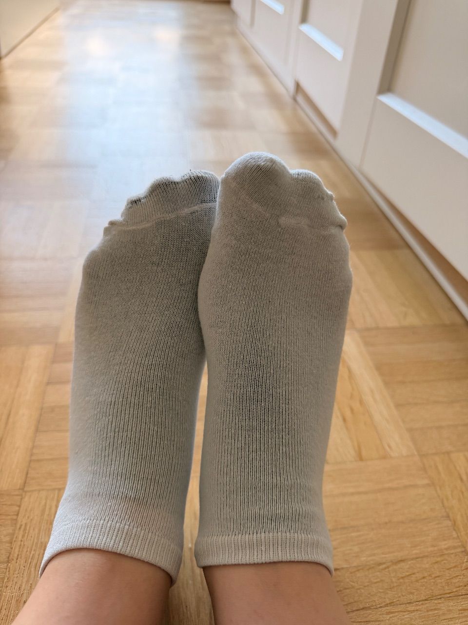 Ohne Marke Weiße Socken Getragen Size S