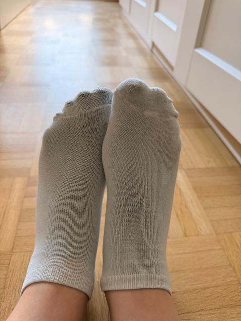 Ohne Marke Weiße Socken Getragen Size S