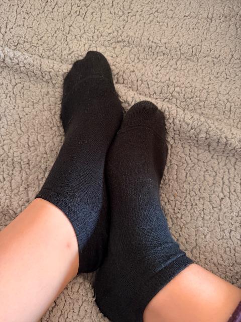 Getragene Socken