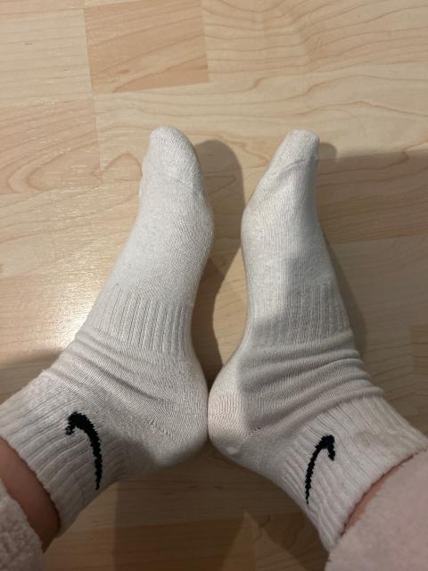 Getragene Socken