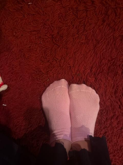Getragene Socken