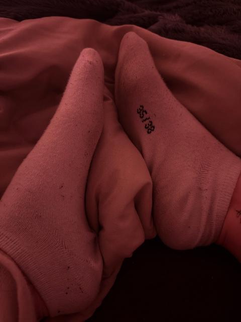 Ohne Marke getragene socken Size S
