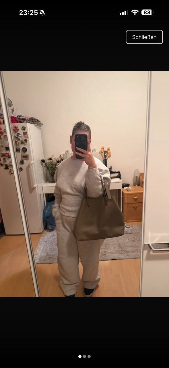 Ohne Marke Handtasche in Braun 