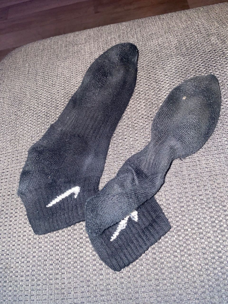 Getragene Socken