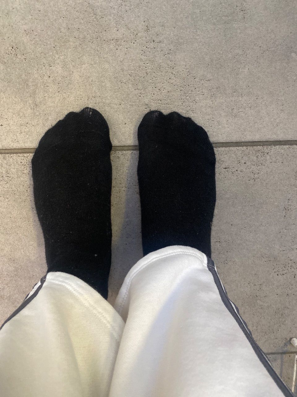 Ohne Marke Getragene Socken, Schwarz  Size 40