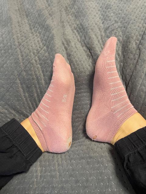 Ohne Marke Getragene Socken 35-38 rosa