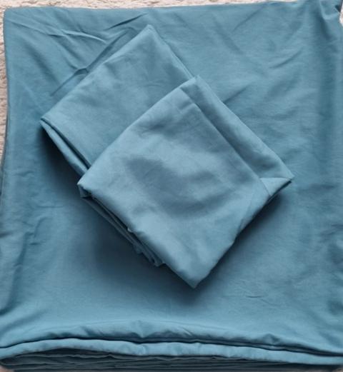 Microfaser Bettwäsche Seeblau.