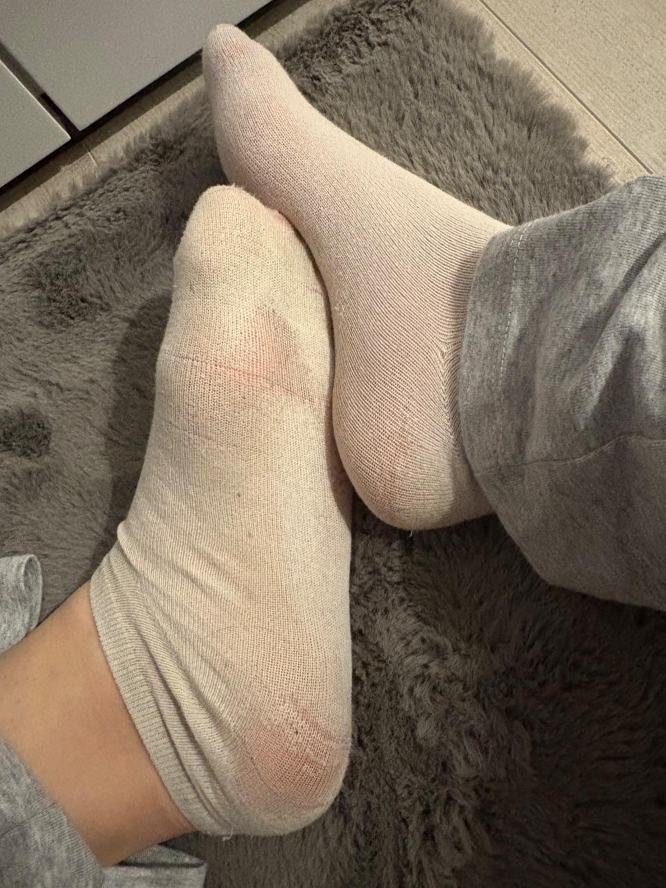 Getragene Socken