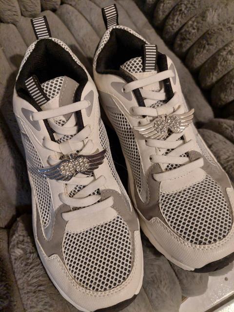 Sneaker weiß-schwarz