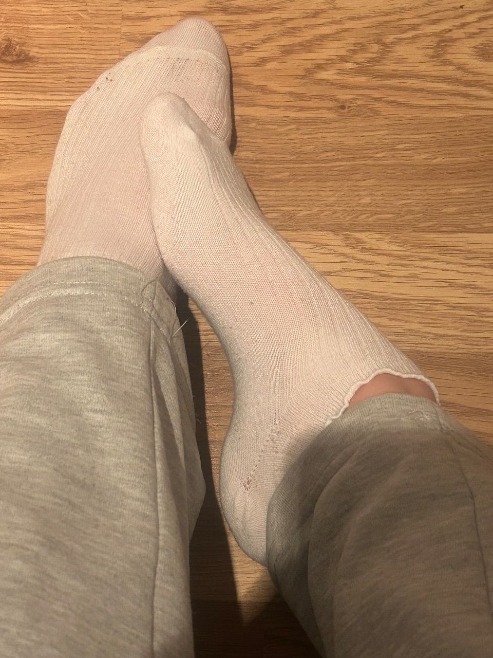 Weiße getragen socken🎀✨ Size M