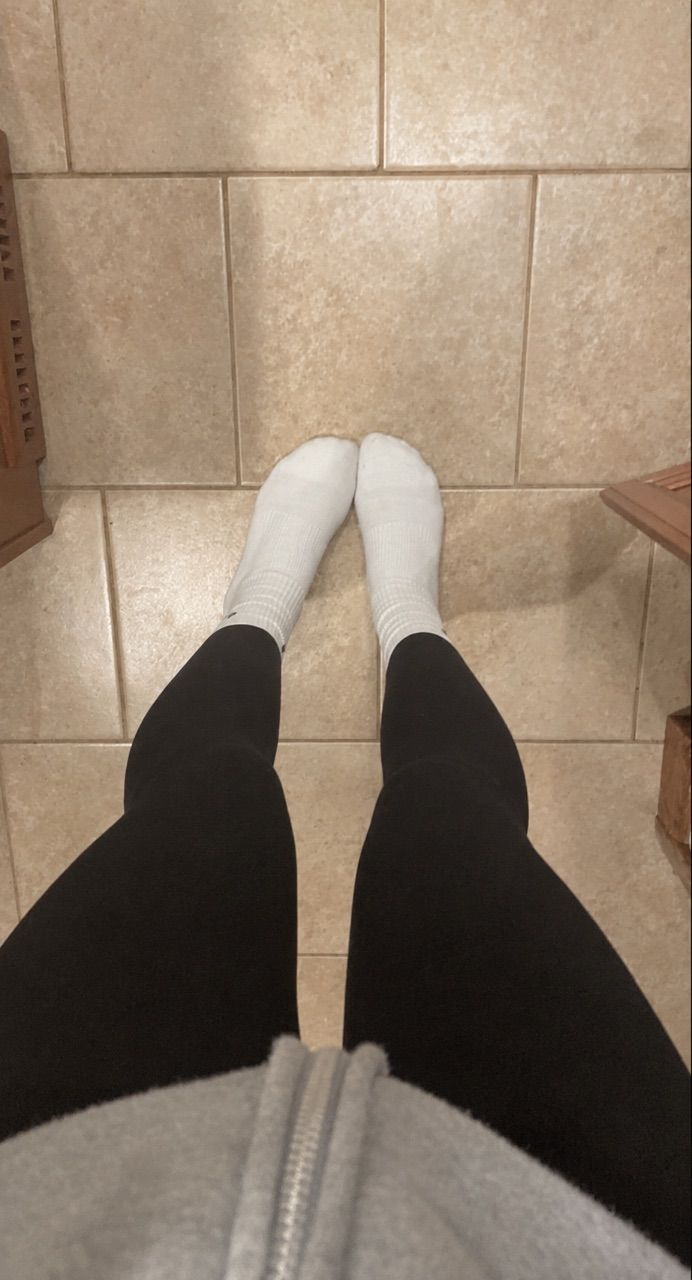 Weiße Sportsocken – gebraucht