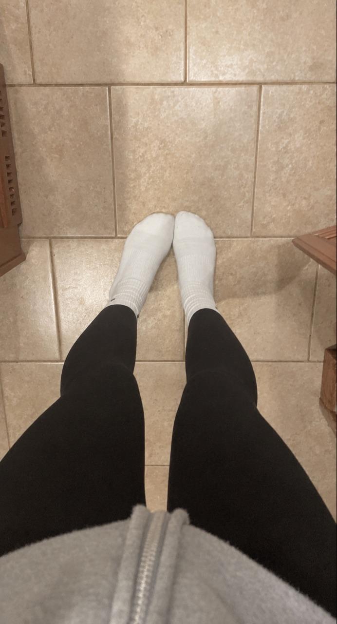 Weiße Sportsocken – gebraucht